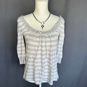 Abercrombie striped tie sweater